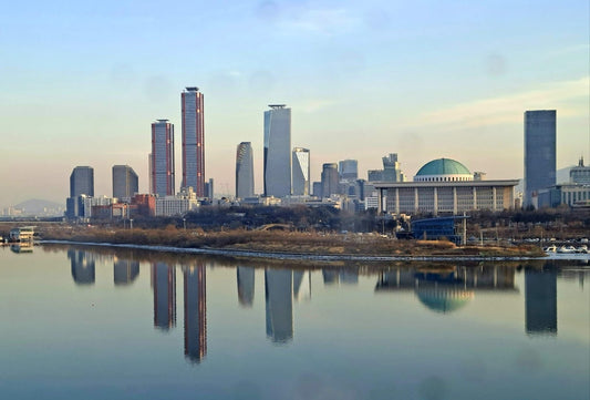 Yeouido Seoul South Korea Skyline Glossy Poster Picture Photo Print Banner Booma Prints