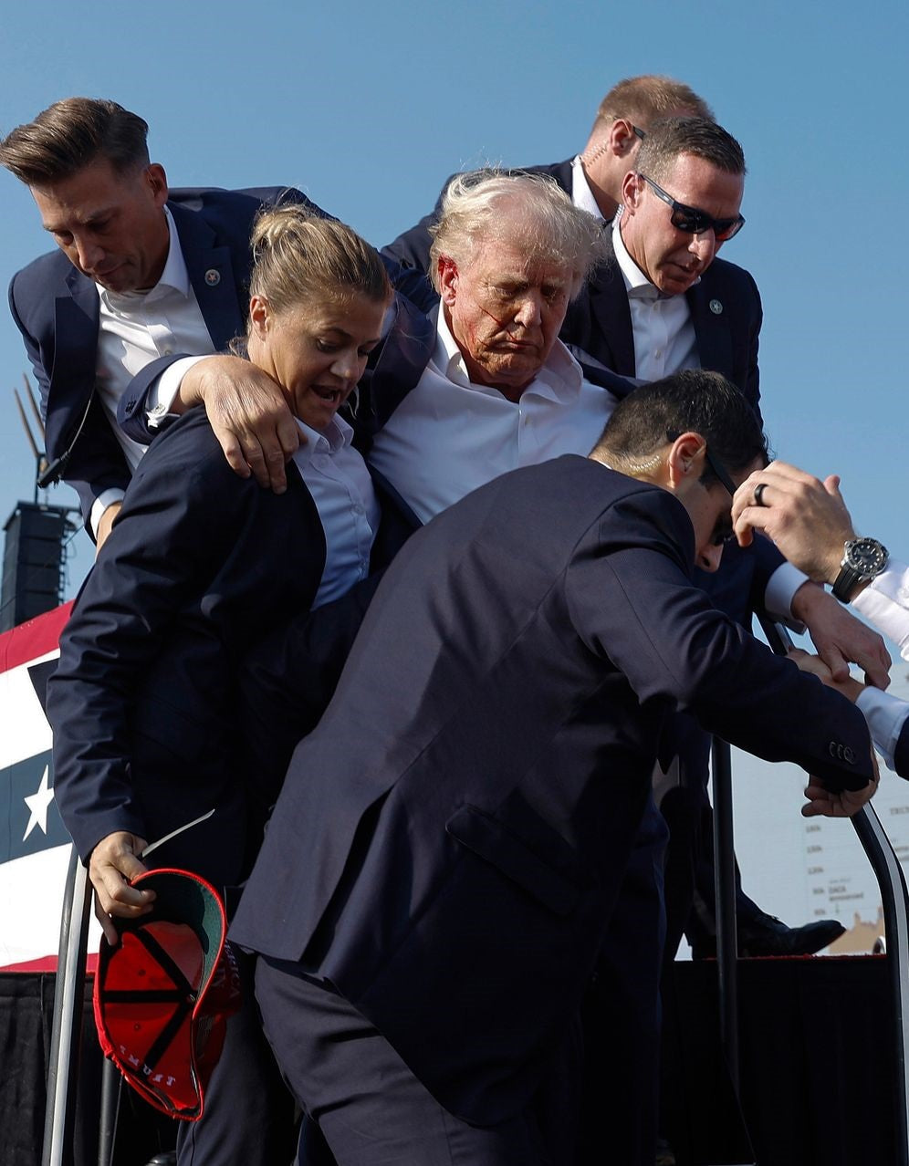 Donald Trump Ss Carried Off Glossy Poster Picture Photo Print Banner Booma Prints