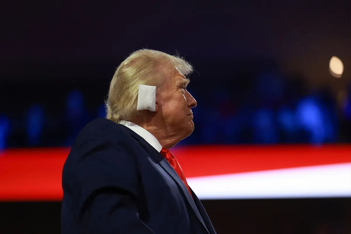 Donald Trump Rnc Ear Bandage Glossy Poster Picture Photo Print Banner Booma Prints