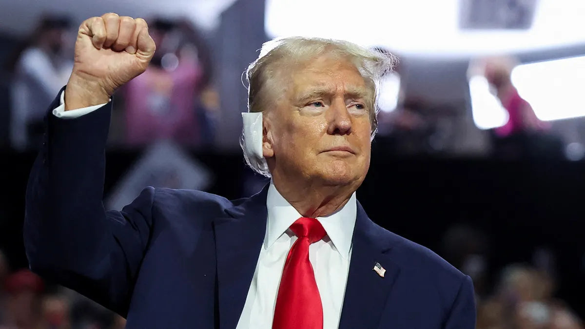 Donald Trump Rnc Ear Bandage 2024 Glossy Poster Picture Photo Print Banner Booma Prints