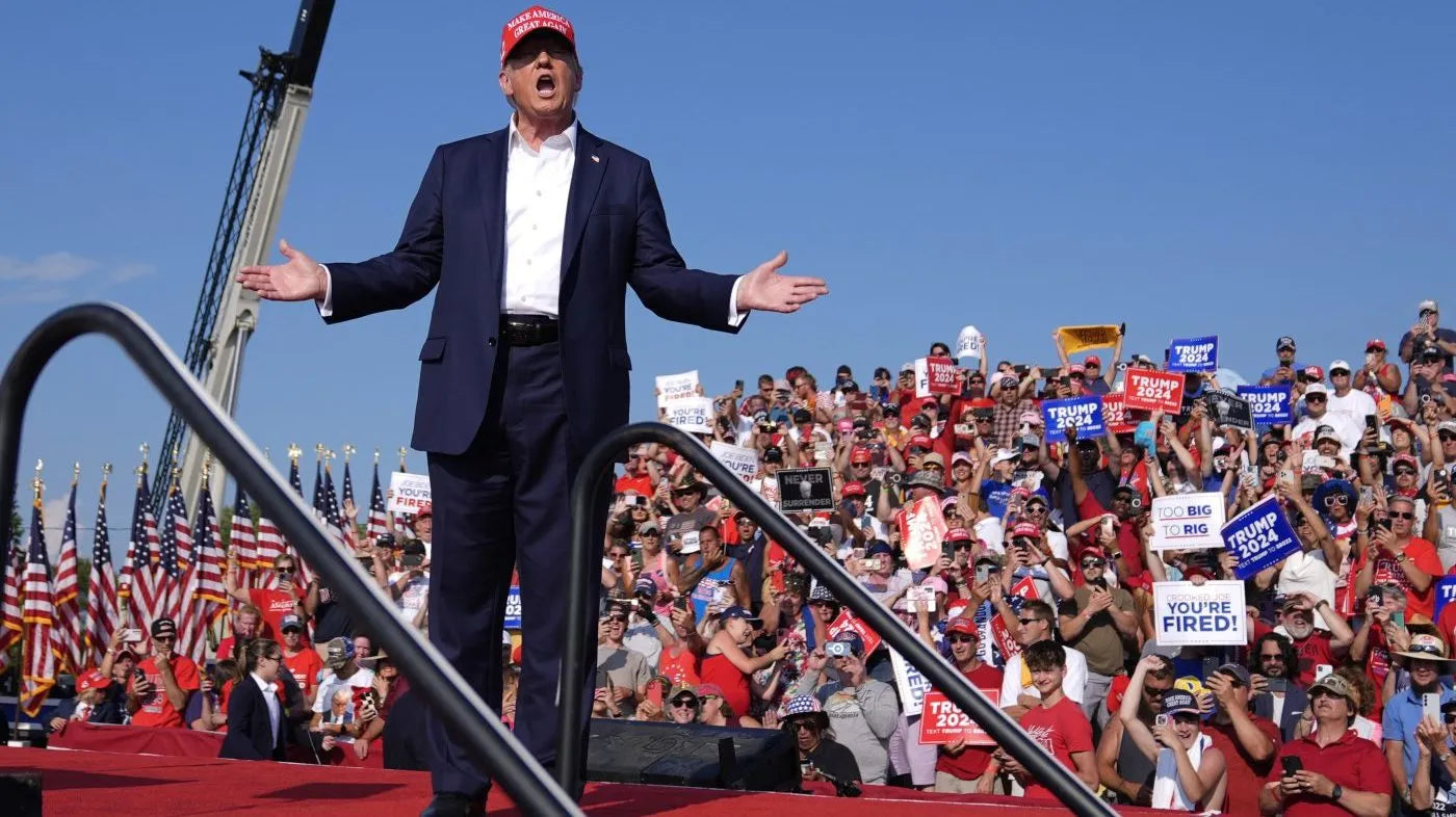Donlad Trump Pennsylvania Shooting Glossy Poster Picture Photo Print Banner Booma Prints