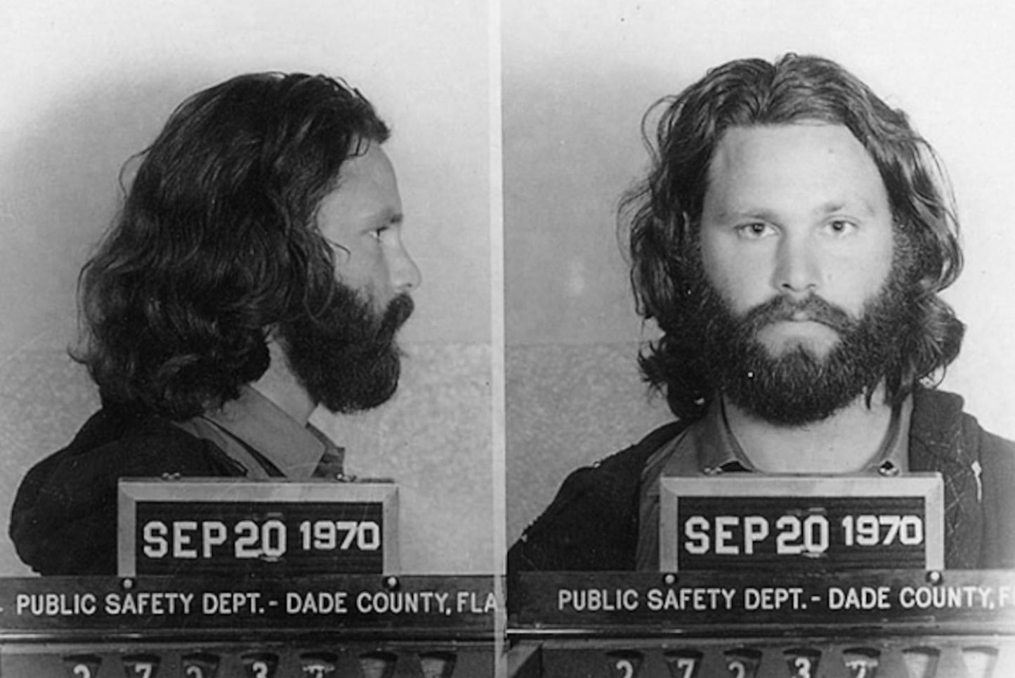 Jim Morrison Mugshot Glossy Poster Picture Photo Print Doors James Arrest Booma Prints