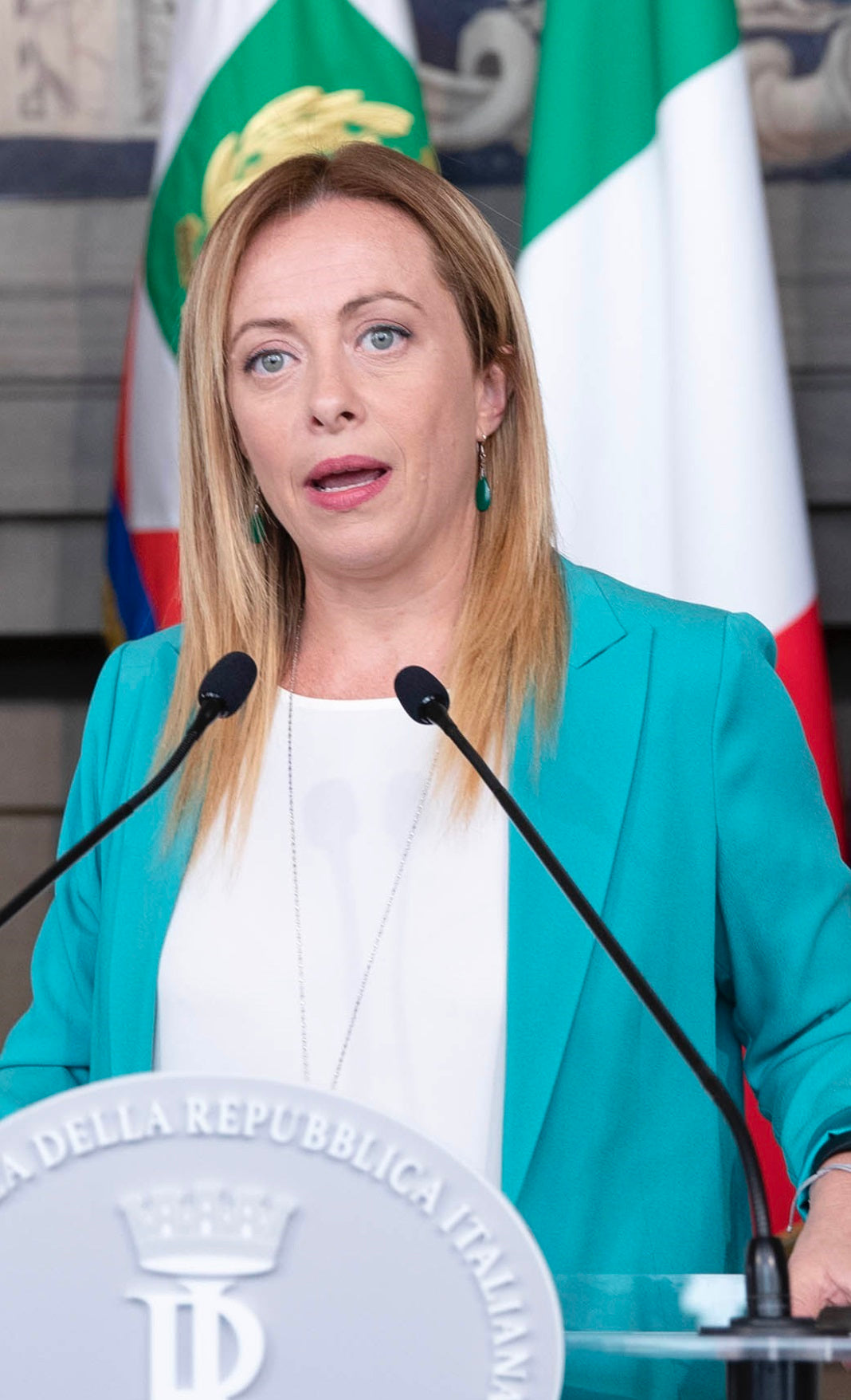 Giorgia Meloni Italy Pm Glossy Poster Picture Photo Print Banner President Booma Prints