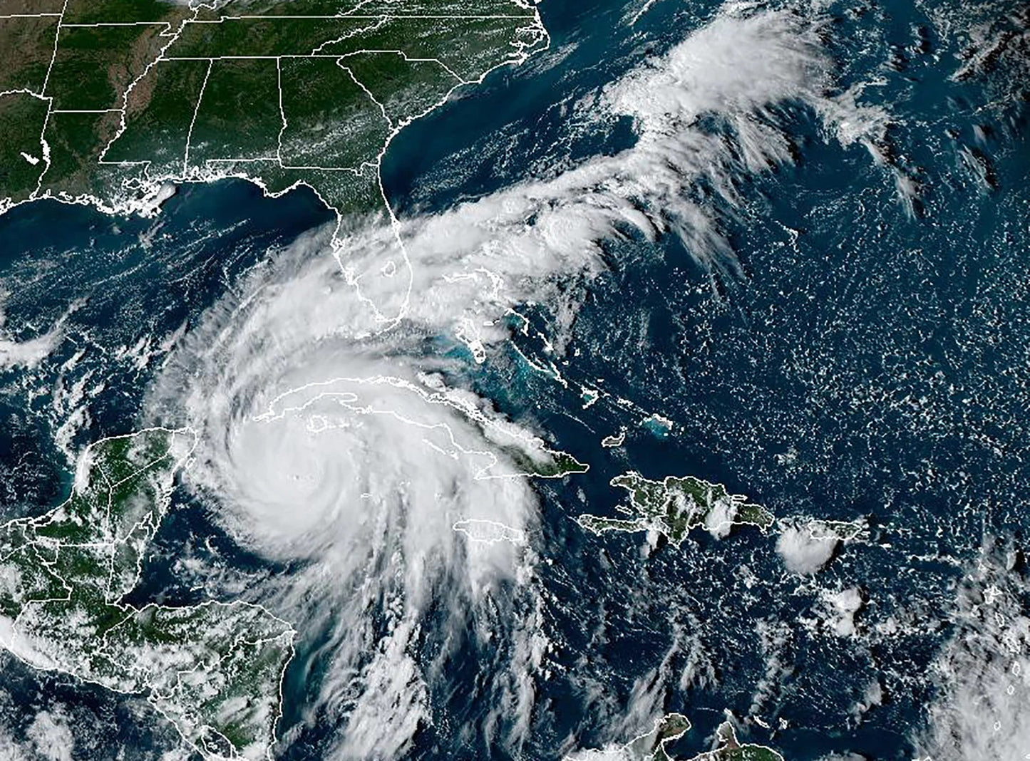 Hurricane Ian Florida Storm Eye Glossy Poster Picture Photo Print Banner Booma Prints