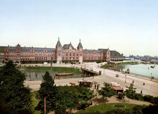 Amsterdam Centraal Train Station Glossy Poster Picture Photo Print Banner Booma Prints