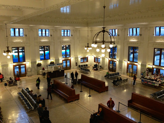 King Street Seattle Train Station Glossy Poster Picture Photo Print Banner Booma Prints
