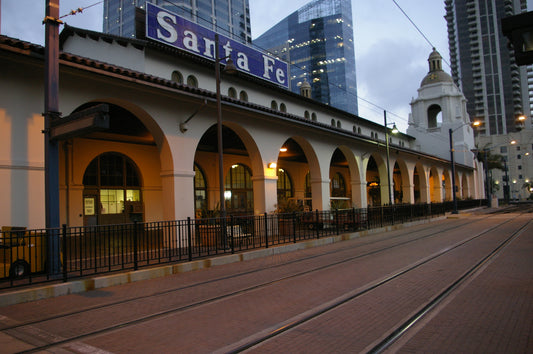 Santa Fe Depot Diego Train Station Glossy Poster Picture Photo Print Banner Booma Prints