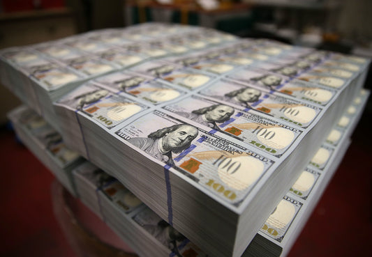 Money Pallet $100 Dollar Bills Glossy Poster Picture Photo Print Banner Booma Prints