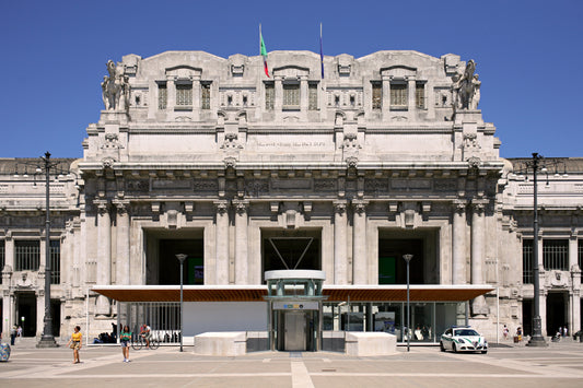 Milano Centrale Rail Train Station Glossy Poster Picture Photo Print Banner Booma Prints