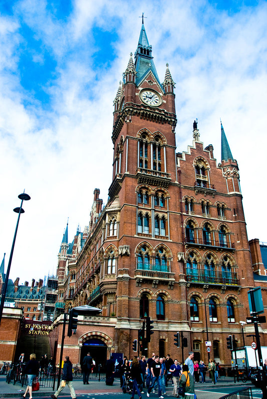 St Pancras London Uk Train Station Glossy Poster Picture Photo Print Banner Booma Prints