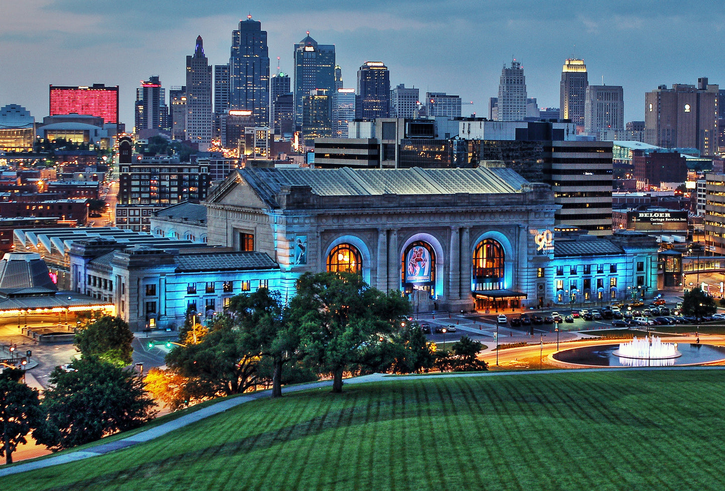Union Kansas City Train Station Glossy Poster Picture Photo Print Banner Booma Prints