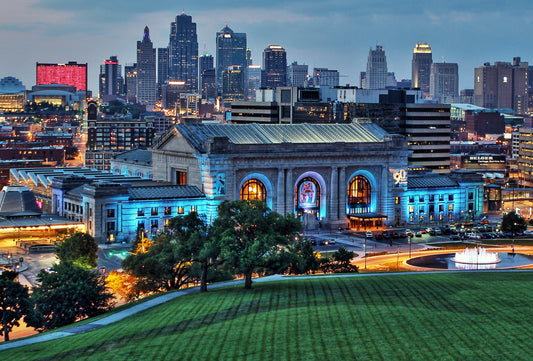 Union Kansas City Train Station Glossy Poster Picture Photo Print Banner Booma Prints