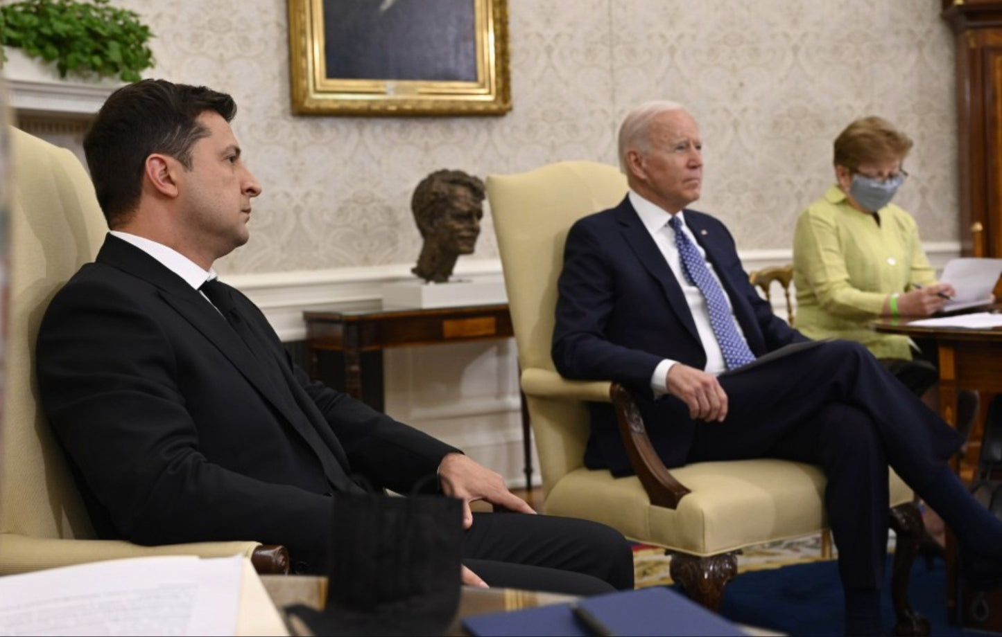 Joe Biden Volodymyr Zelensky Glossy Poster Picture Photo Print Banner Usa Booma Prints