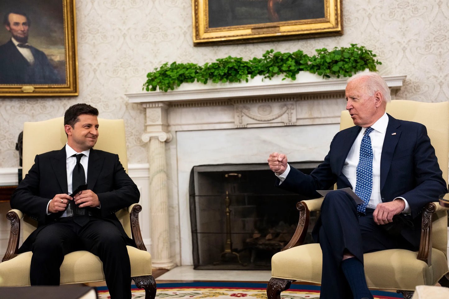 Joe Biden Volodymyr Zelensky Glossy Poster Picture Photo Print Banner Usa Booma Prints