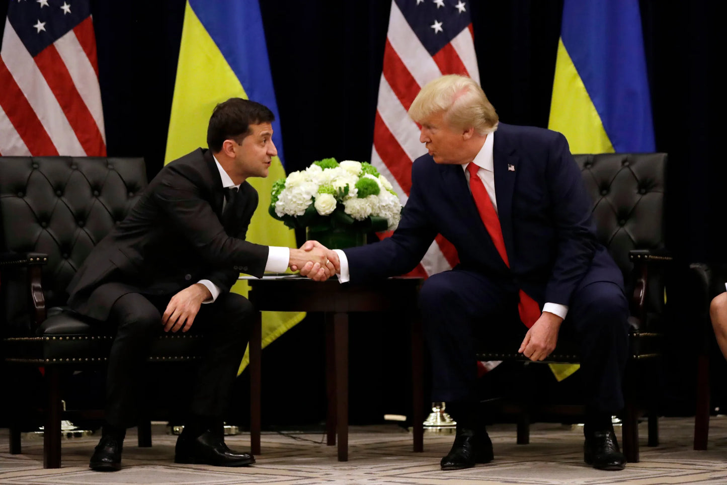 Donald Trump Volodymyr Zelensky Glossy Poster Picture Photo Print Banner Us Booma Prints