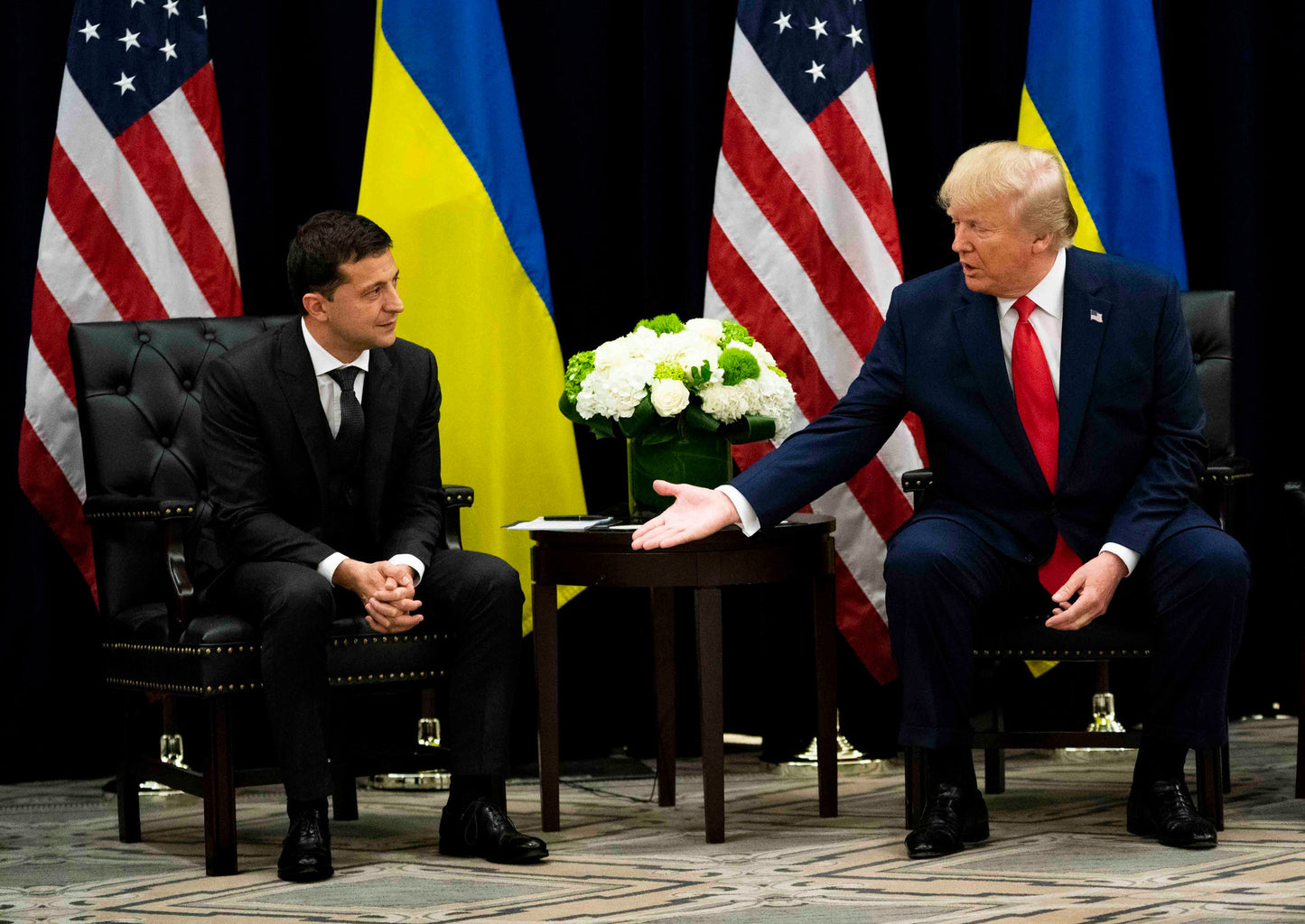 Donald Trump Volodymyr Zelensky Glossy Poster Picture Photo Print Banner Us Booma Prints
