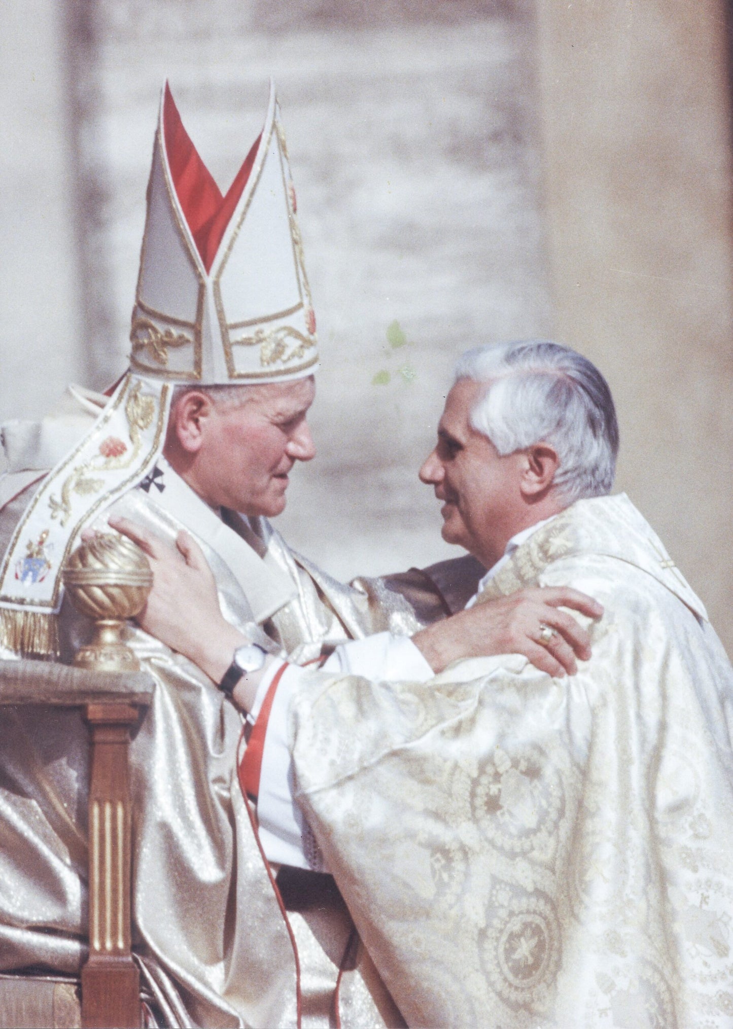 Pope Benedict & John Paul Glossy Poster Picture Photo Print Banner Catholic Booma Prints