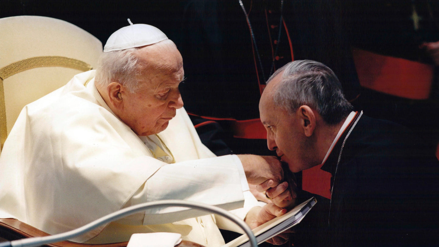 Pope Francis & John Paul Glossy Poster Picture Photo Print Banner Catholic Booma Prints