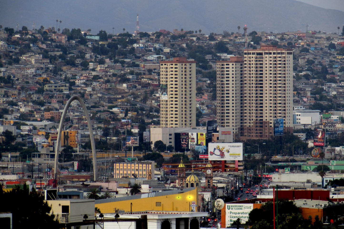 Downtown Tijuana Mexico Tj Skyline Glossy Poster Picture Photo Print Banner Booma Prints