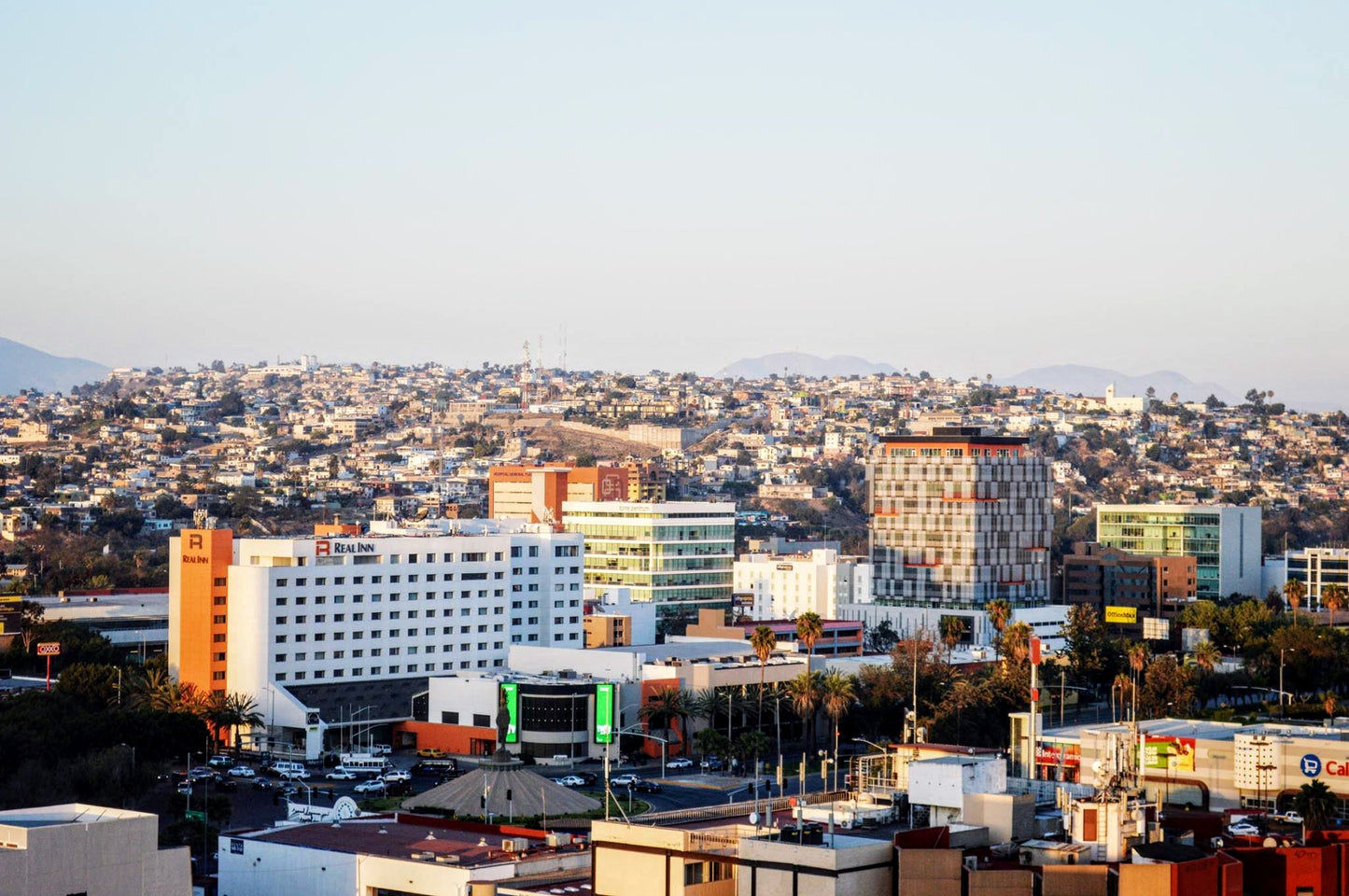 Tijuana Zona Rio Mexico Tj Skyline Glossy Poster Picture Photo Print Banner Booma Prints