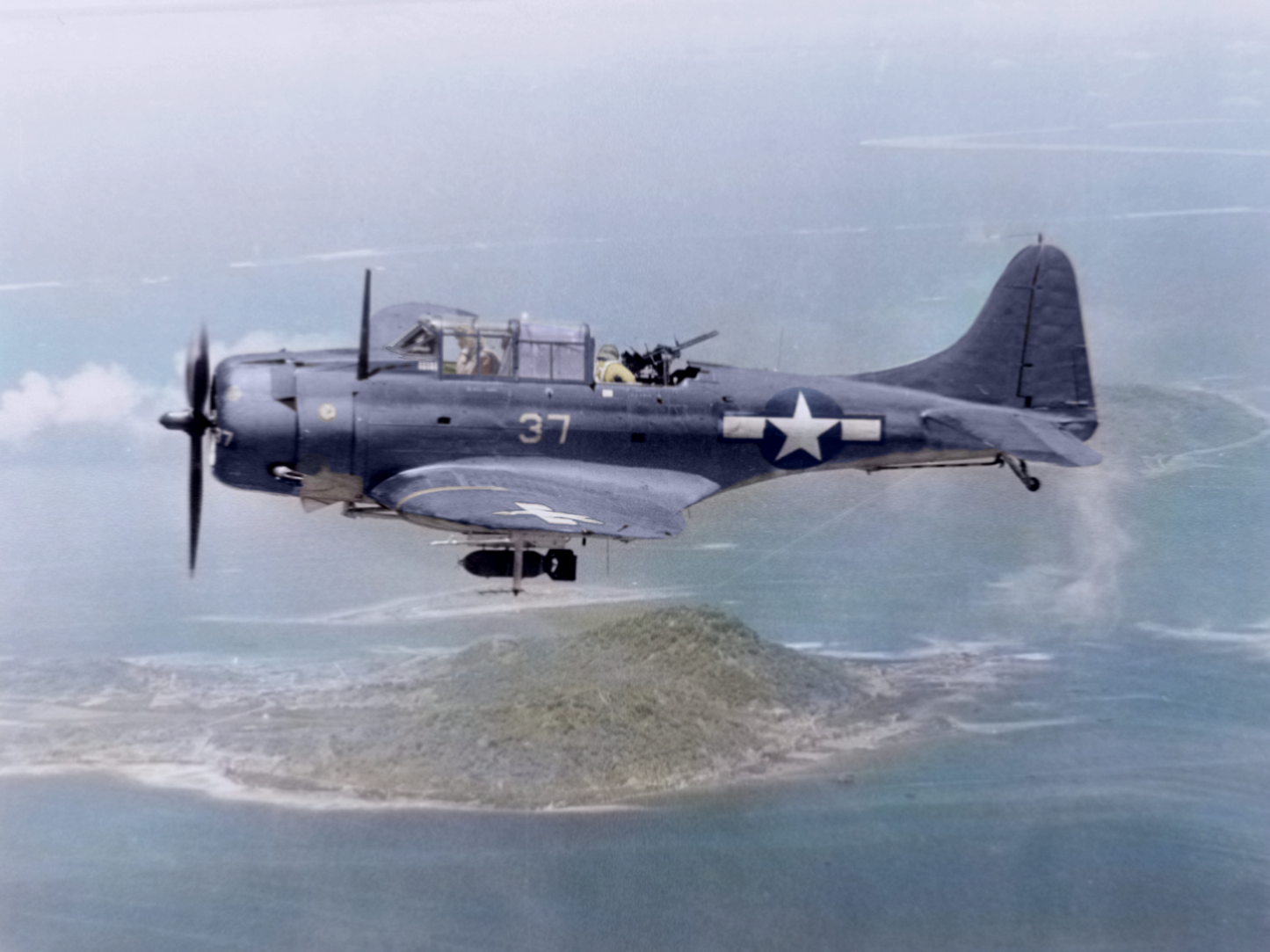Douglas Sbd Dauntless Plane Bomber Glossy Poster Picture Photo Print Banner Booma Prints