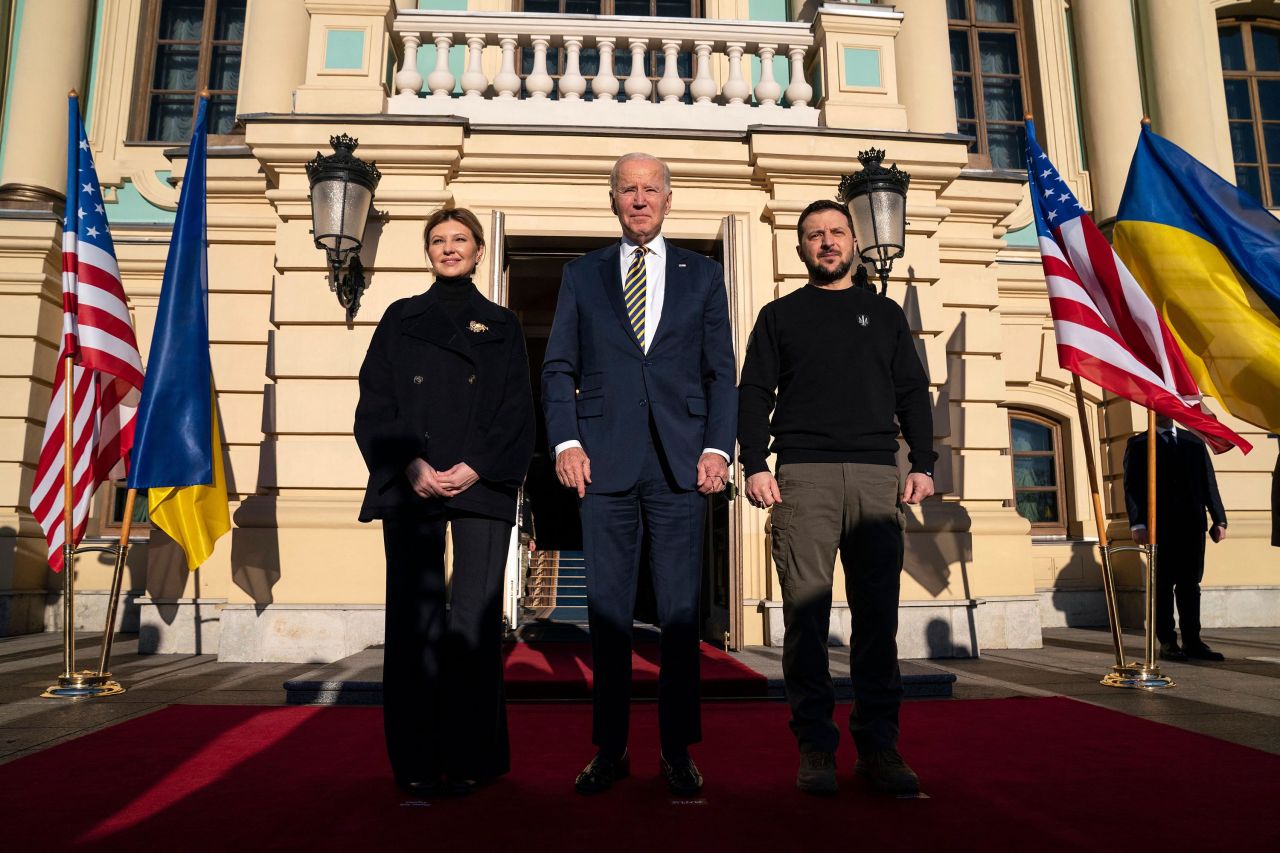 Joe Biden Volodymyr Zelensky & Wife Poster Picture Photo Print Banner Ukraine Booma Prints