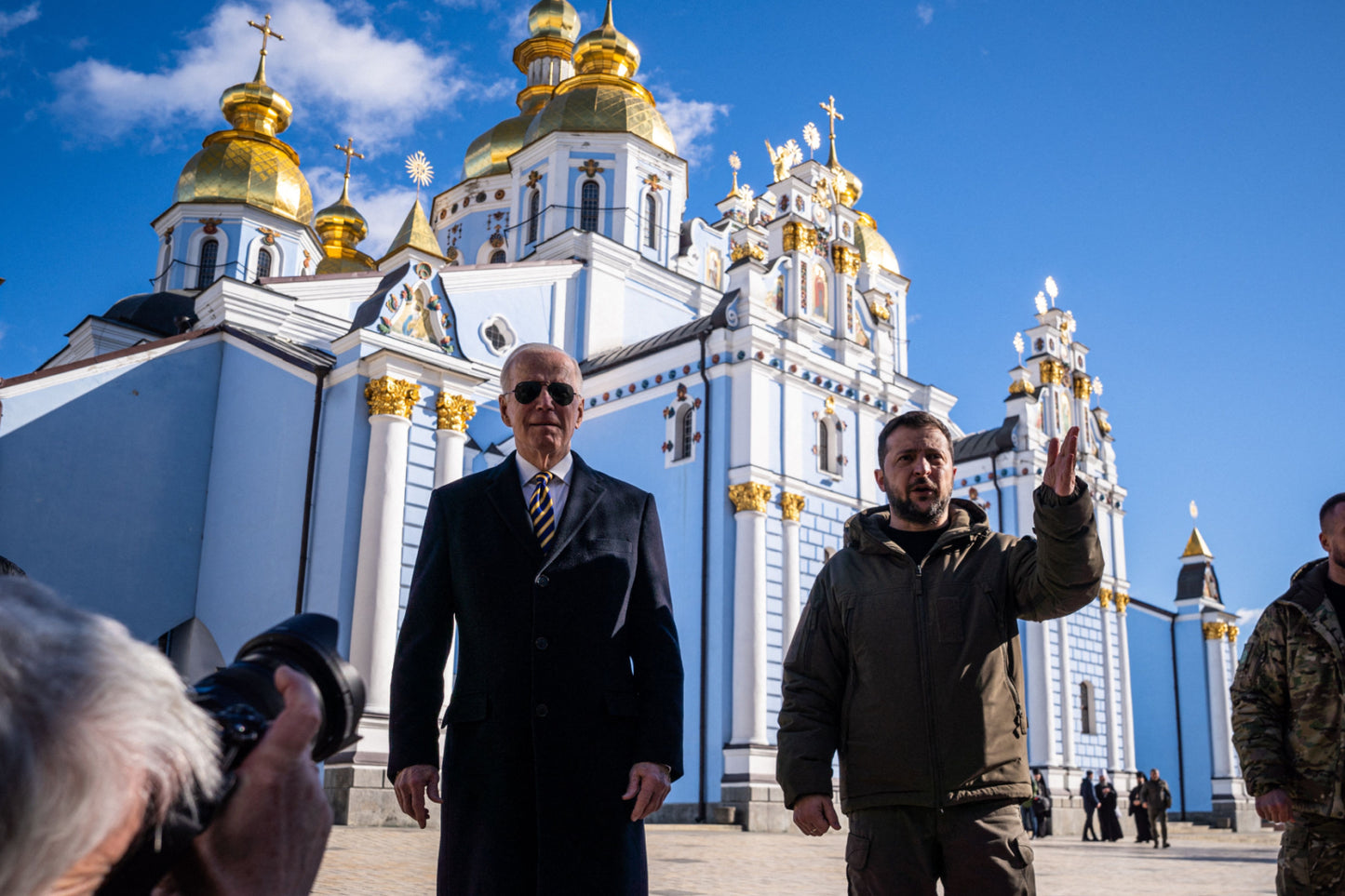 Joe Biden & Volodymyr Zelensky Ukraine Visit Poster Picture Photo Print Banner Booma Prints
