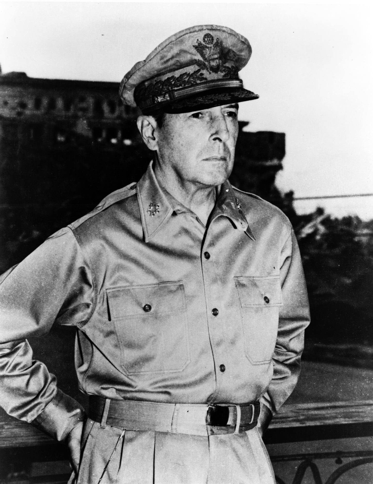 Usa General Douglas Macarthur Army Ww2 Glossy Poster Picture Photo Print Banner Booma Prints