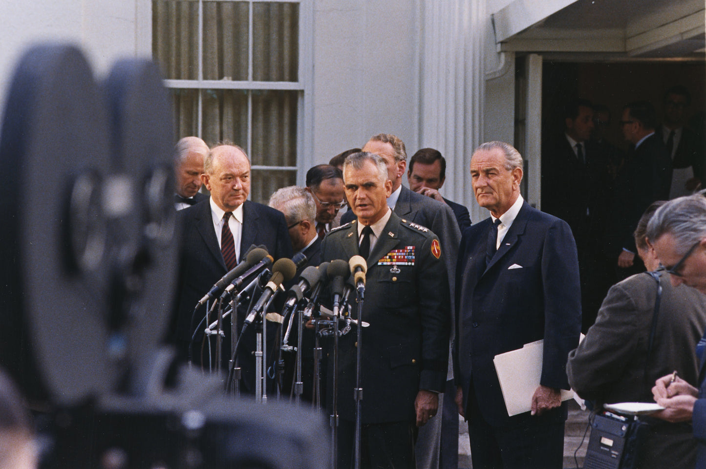 William Westmoreland & Lyndon B Johnson Poster Picture Photo Print Banner Usa Booma Prints