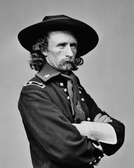 General George Custer Us Civil War Glossy Poster Picture Photo Print Banner Booma Prints