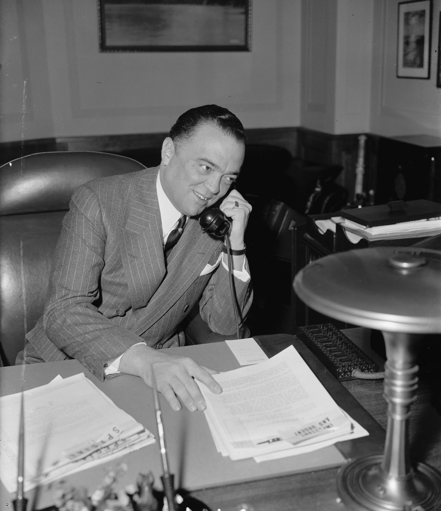 John J Edgar Hoover Glossy Poster Picture Photo Print Banner Fbi Director Booma Prints
