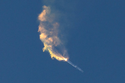 Space X Starship Rocket Explosion Glossy Poster Picture Photo Print Banner Booma Prints